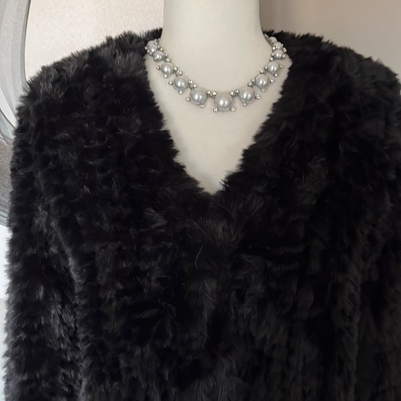 Scout & Molly’s Do Everything in Love soft black Faux Fur cardigan jacket - Picture 10 of 10